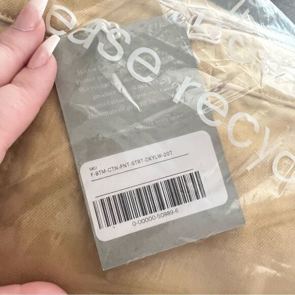 NWT Everlane The Straight Leg Crop High Rise Pants in Hemp 20 / 20T - Picture 7 of 8